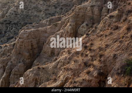 Badlands de Guadix, Guadix, Géoparc de Grenade, Grenade, Andalousie,Espagne Banque D'Images