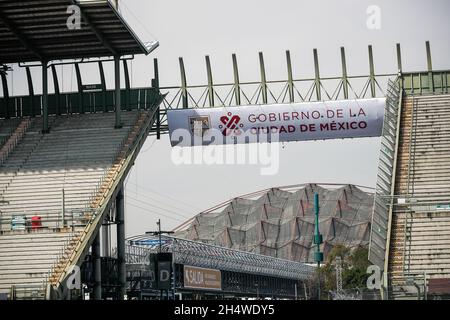 stade, illustration pendant la Formule 1 Gran Premio de la Ciudad de Mexico 2021, Grand Prix de Mexico, 18e tour du Championnat du monde de Formule 1 2021 de la FIA du 5 au 7 novembre 2021 sur l'Autodromo Hermanos Rodriguez, à Mexico, Mexique - photo: Antonin Vincent/DPPI/LiveMedia Banque D'Images