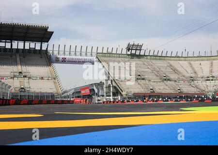 stade, illustration pendant la Formule 1 Gran Premio de la Ciudad de Mexico 2021, Grand Prix de Mexico, 18e tour du Championnat du monde de Formule 1 2021 de la FIA du 5 au 7 novembre 2021 sur l'Autodromo Hermanos Rodriguez, à Mexico, Mexique - photo: Antonin Vincent/DPPI/LiveMedia Banque D'Images