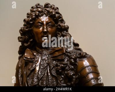 Moscou, Russie.2 mars 2019.Sculpture de Louis XIV exposée au Musée des beaux-arts de l'État de Pouchkine (Credit image: © Mihail Siergiejewicz/SOPA Images via ZUMA Press Wire) Banque D'Images