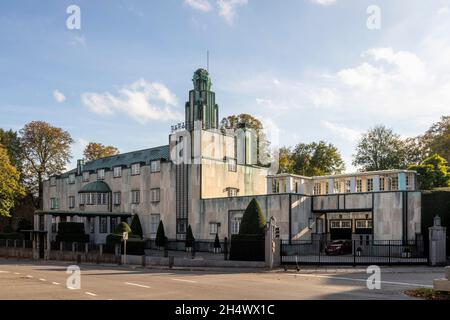 Brüssel, Bruxelles, Palais Stoclet, Stocletpaleis,1905 bis 1911 im Stil der Wiener Secession erbaute Villa.Archiekt: Josef Hoffmann Banque D'Images