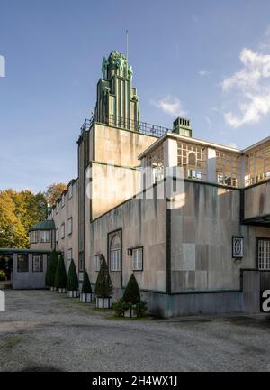 Brüssel, Bruxelles, Palais Stoclet, Stocletpaleis,1905 bis 1911 im Stil der Wiener Secession erbaute Villa.Archiekt: Josef Hoffmann Banque D'Images