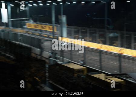 Photo de la voiture de Formule 1 pendant le Grand Prix de Formule 1 de Singapour 2019 Banque D'Images