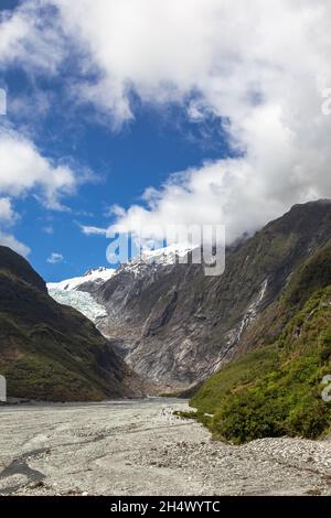 Piste de glacier Franz Joseph.Île du Sud, Nouvelle-Zélande Banque D'Images