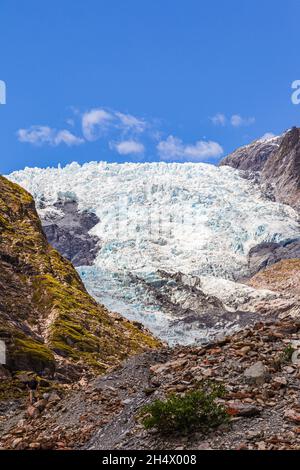 Glacier Franz Joseph près.Île du Sud, Nouvelle-Zélande Banque D'Images