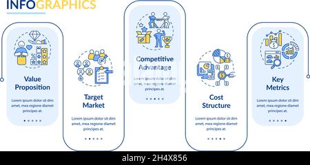 Modèle graphique vectoriel bleu des opérations commerciales Illustration de Vecteur