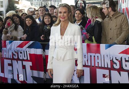 Amanda Holden arrive aux auditions en direct Got Talent de Grande-Bretagne à l'ICC - Birmingham Banque D'Images