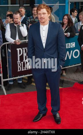 Paul Bullion participe à la première projection mondiale du premier épisode de la nouvelle série Peaky Blinders à Cineworld Broad Street à Birmingham, le dimanche 21 septembre Banque D'Images