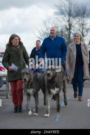 Les chiens et leurs propriétaires arrivent pour la première journée du spectacle de chiens Crufts 2017 au NEC à Birmingham, Royaume-Uni.Date de la photo: Jeudi 09 mars 2017.Crédit photo : Katja Ogrin/ EMPICS Entertainment. Banque D'Images