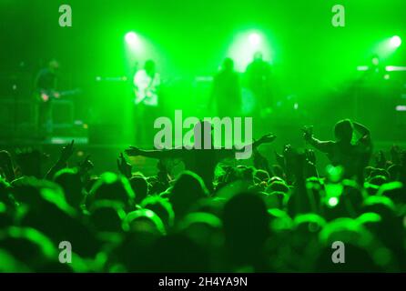 Foule au Leeds Festival 2017 à Bramham Park, Yorkshire, Royaume-Uni.Date de la photo: Samedi 26 août 2017.Crédit photo : Katja Ogrin/ EMPICS Entertainment. Banque D'Images