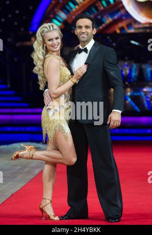 Davood Ghadami et Nadiya Bychkova posant lors de la séance photo avant la soirée d'ouverture de Strictly Come Dancing Tour 2018 à l'Arena Birmingham à Birmingham, Royaume-Uni.Date de la photo: Jeudi 18 janvier 2018.Crédit photo : Katja Ogrin/ EMPICS Entertainment. Banque D'Images