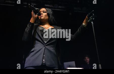 Azealia Banks se produit sur scène à l'O2 Ritz Manchester le 24 janvier 2019 à Manchester, en Angleterre.Date de la photo: Jeudi 24 janvier 2019.Crédit photo : Katja Ogrin/ EMPICS Entertainment. Banque D'Images