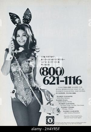 Publicité vintage dans le magazine « Playboy », numéro de février 1973, États-Unis Banque D'Images