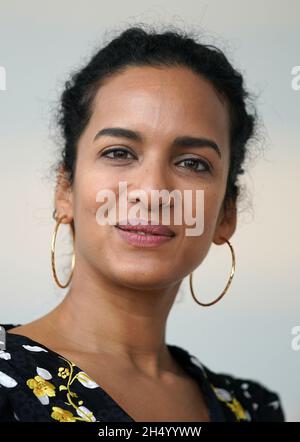 Hambourg, Allemagne.05ème novembre 2021.Le sitar britannique-indien Anoushka Shankar siège à une conférence de presse à l'Elbphilharmonie.Credit: Marcus Brandt/dpa/Alay Live News Banque D'Images