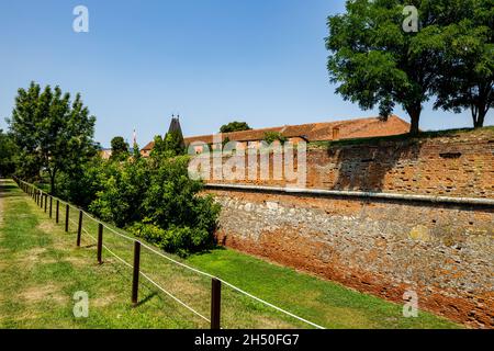 L'ancienne forteresse d'Alba Iulia en Roumanie Banque D'Images