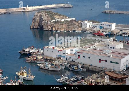 La ville touristique d'Al Hoceima dans le nord du Maroc Banque D'Images