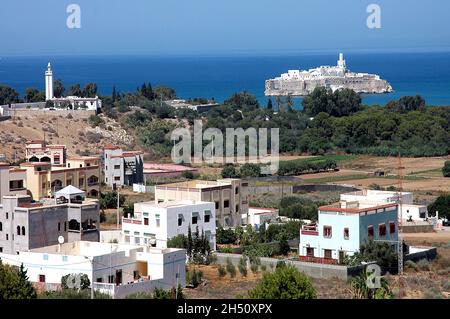 La ville touristique d'Al Hoceima dans le nord du Maroc Banque D'Images