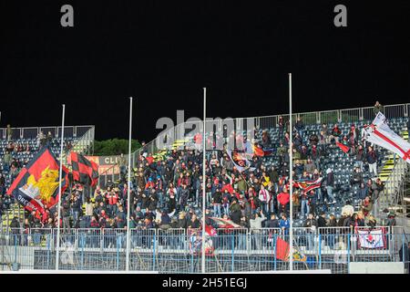 Empoli, Italie.05ème novembre 2021.Supporters de Gênes pendant Empoli FC vs Gênes CFC, football italien série A match à Empoli, Italie, novembre 05 2021 crédit: Agence de photo indépendante/Alamy Live News Banque D'Images