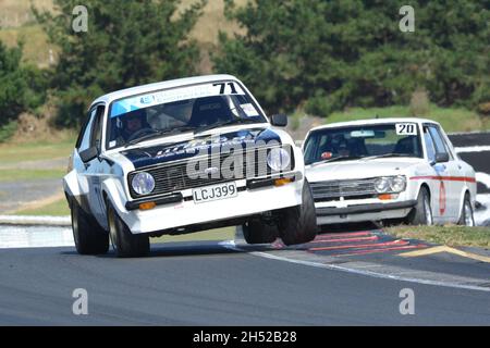 #71 Ford Escort RS 2000 MK2, Groupe 4, conduit par Derek Cecil Racing à Hampton Downs, Nouvelle-Zélande Mar 21 2021. Banque D'Images