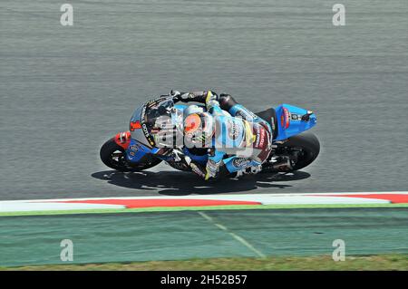 Esteve Rabat-Kalex Moto2 2015 sur le circuit Barcelone Catalunya, Montmeló, Espagne Banque D'Images