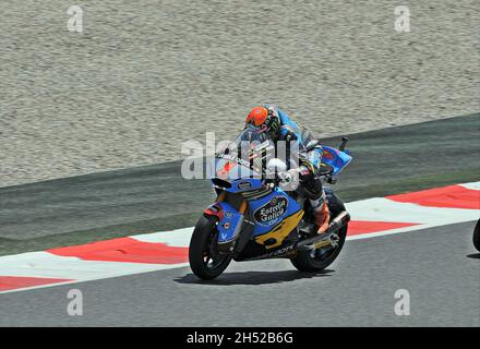 Esteve Rabat-Kalex Moto2 2015 sur le circuit Barcelone Catalunya, Montmeló, Espagne Banque D'Images