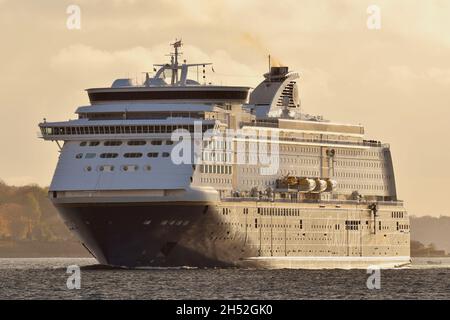 Cruiseferry COLR MAGIC sortant de Kiel en direction d'Oslo Banque D'Images