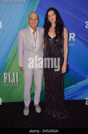 WEST HOLLYWOOD, CA - 04 NOVEMBRE : Jimmy Iovine et Liberty Ross arrivent au Gala amfAR Los Angeles 2021 au Pacific Design Center le 04 novembre 2021 à West Hollywood, Californie Banque D'Images