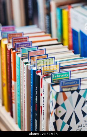 GREAT BRITAN / Londres / librairies / service d'abonnement de livres personnalisés Banque D'Images