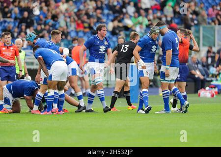 Rome, Italie.06e novembre 2021.Italie pendant l'Italie contre New Zeland, match de rugby de la coupe des nations d'automne à Rome, Italie, novembre 06 2021 crédit: Independent photo Agency/Alamy Live News Banque D'Images