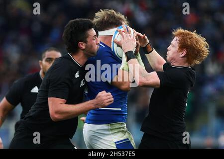 Rome, Italie.06th Nov, 2021. Pendant la série automne Nations 2021, match de rugby à XV entre l'Italie et la Nouvelle-Zélande le 6 novembre 2021 au Stadio Olimpico à Rome, Italie - photo Federico Proietti / DPPI crédit: DPPI Media/Alamy Live News Banque D'Images