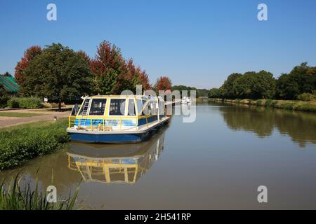 Le pont-canal du Guétin, Cuffey, Apremont-sur-Allier, France Banque D'Images