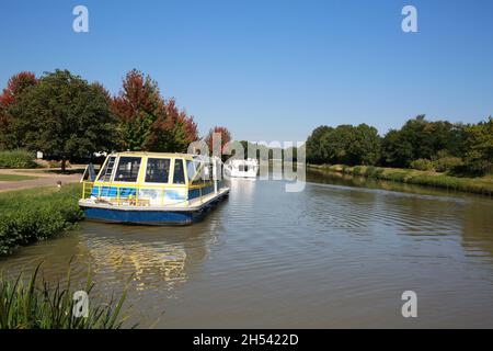 Le pont-canal du Guétin, Cuffey, Apremont-sur-Allier, France Banque D'Images