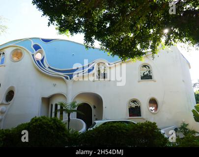 Beverly Hills, Californie, États-Unis 10 septembre 2021 Une vue générale de l'atmosphère O'Neill maison/maison où le film sans souffle et Beverly Hills 90210 tourné au 507 N. Rodeo Drive le 10 septembre 2021 à Beverly Hills, Californie, États-Unis.Photo par Barry King/Alay stock photo Banque D'Images