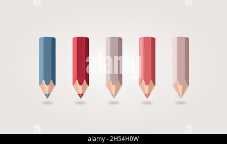Les crayons de couleur modernes vecteur eps 10 Illustration de Vecteur