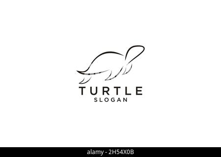 Icône tortue de mer.Version trait, glyphe et contour plein, contour de la vue de dessus de l'animal tortue et signe vecteur plein.Symbole, illustration du logo.Différents s Illustration de Vecteur