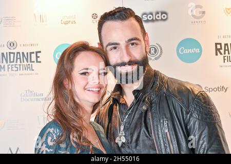 Rebecca Hanssen et AHD ont assisté à la noyade d'Arthur Braxton - première mondiale à Curzon Soho, 2021-11-06, Londres, Royaume-Uni.Crédit : Picture Capital/Alamy Live News Banque D'Images