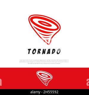 Symbole du logo de la tornade icône illustration vecteur Illustration de Vecteur
