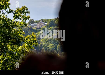 Château de Siguldas Lettonie été 2021 Banque D'Images