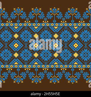 Ensemble de motifs de décoration ethnique dans différentes couleurs Illustration de Vecteur