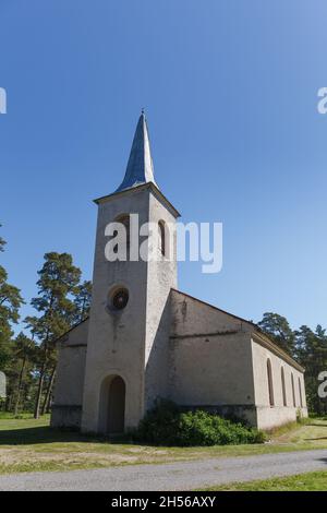 Église luthérienne.Comté de Hiiu, Estonie Banque D'Images