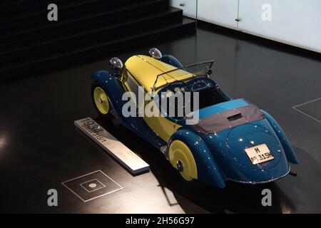 BMW 315/1 1934, vue latérale, isolée, seulement 230 unités ont été produites de ce modèle de roadster.Musée BMW - Munich - Allemagne Banque D'Images