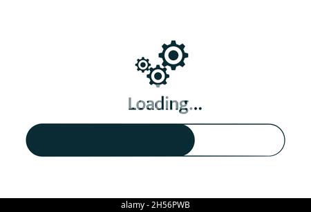 Chargement.Conception de la barre de progression.Illustration vectorielle EPS Illustration de Vecteur