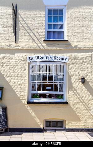 Extérieur des salons de thé Ye Olde à Arundel, West Sussex, Royaume-Uni Banque D'Images