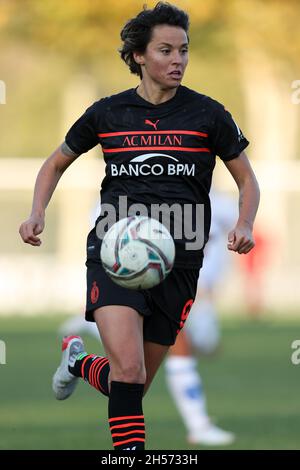 Milan, Italie.07th nov. 2021.Valentina Giacinti (AC Milan) en action pendant AC Milan vs Empoli Ladies, football italien Serie A Women Match à Milan, Italie, novembre 07 2021 crédit: Independent photo Agency/Alay Live News Banque D'Images