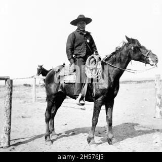 Le Sherrif noir - un shérif afro-américain.Pocatello, Idaho.1903. Banque D'Images