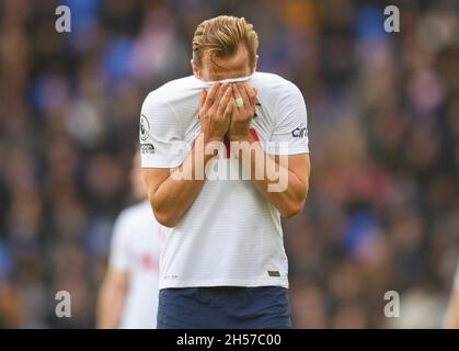 Liverpool, Royaume-Uni.7 novembre 2021.Liverpool, Royaume-Uni.07 novembre 2021 - Everton v Tottenham Hotspur - Goodison Park Harry Kane de Tottenham lors du match de la Premier League à Goodison Park, Liverpool crédit photo : © Mark pain / Alamy Live News Banque D'Images