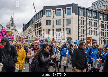 Manifestation de la Journée mondiale d'action pour la justice climatique, Londres, Royaume-Uni.6 novembre 2021 Banque D'Images