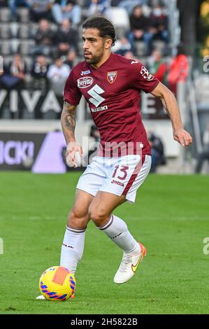 La Spezia, Italie.06e novembre 2021.Ricardo Rodriguez (Torino) pendant Spezia Calcio vs Torino FC, football italien série A match à la Spezia, Italie, novembre 06 2021 crédit: Agence de photo indépendante/Alamy Live News Banque D'Images