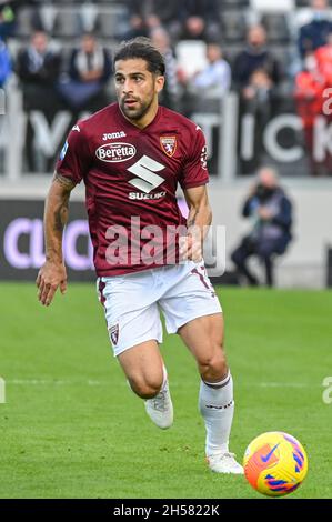 La Spezia, Italie.06e novembre 2021.Ricardo Rodriguez (Torino) pendant Spezia Calcio vs Torino FC, football italien série A match à la Spezia, Italie, novembre 06 2021 crédit: Agence de photo indépendante/Alamy Live News Banque D'Images