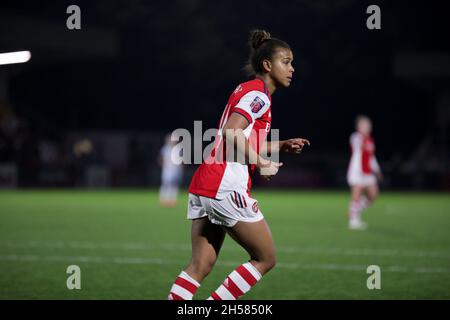 Londres, Royaume-Uni.07th nov. 2021.Londres, Angleterre, 7 novembre 20 Nikita Parris (14 Arsenal) pendant le match de Barclays FA Womens Super League entre Arsenal et Westham à Meadow Park à Londres, Angleterre.Liam Asman/SPP crédit: SPP Sport presse photo./Alamy Live News Banque D'Images